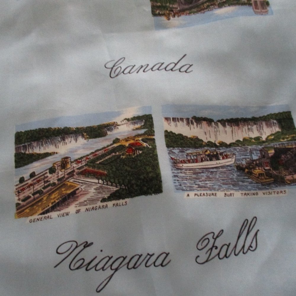 **2/12$** Canada Niagara Falls 1950s souvenir scarf - Picture 3 of 7